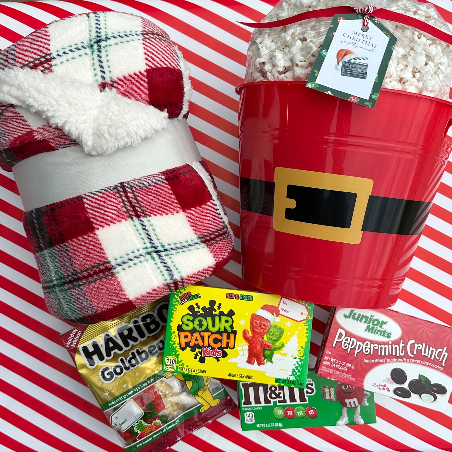 CHRISTMAS MOVIE NIGHT gift basket