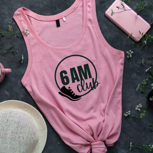 Workout tank: 6AM Club